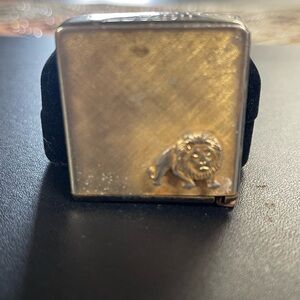 Vintage Impact 14K Gold Plated Measuring Tape